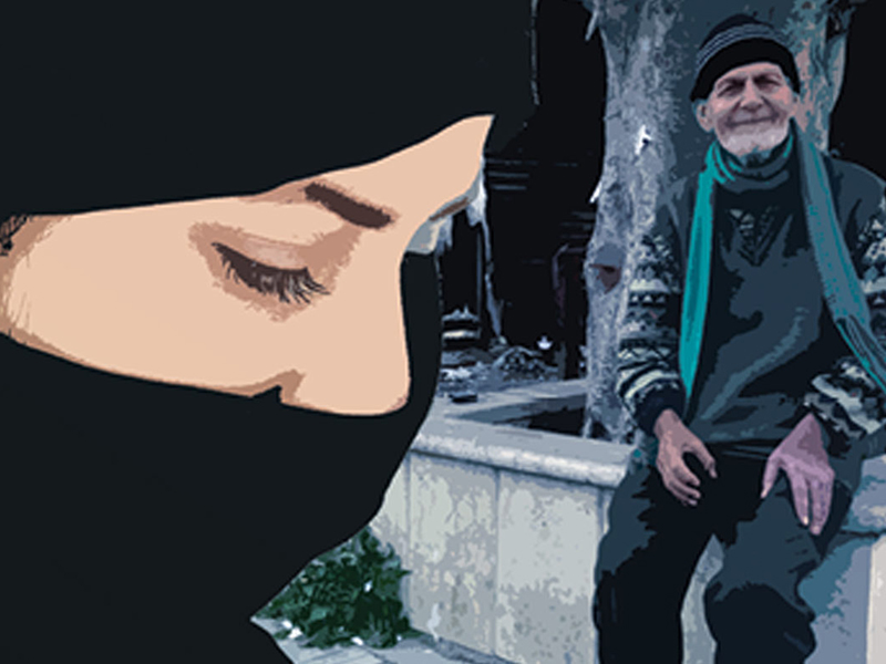 صورة: عجوز ثمانيني يتزوج شابة تصغره بأكثر من 50 عامًا في السعودية!